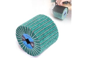 MOGRQAP Schleifwalze Bürste Körnung 180 Schleifhülsen, Schleifrolle Bürste mit Schleifpapier Schleifwalzen für Satiniermaschine Bürstmaschine Holz Metall Oberfläche Polieren