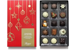 Friars Little Luxe Christmas Chocolate Gift Box | 15 Exquisite Chocolates for Festive Indulgence | Perfect Stocking Filler | Luxury in Every Bite | 200g
