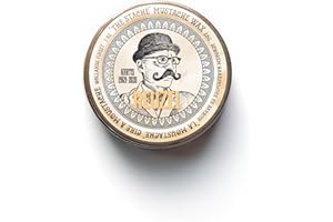 Reuzel The Stache Mustache Wax - Strong Hold, Low Shine Beeswax - Tame and Train Unruly, Coarse Hair - Perfect for Creating Your Signature Style - Light Orange and Mint Scent - 28 g
