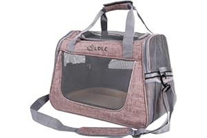 HIKEMAN Haustier Transportbox Hundebox Katze - Transporttasche Katze für Hunde und Katzen,große Kapazität,mit Schultergurt (Upgrade-Pink)