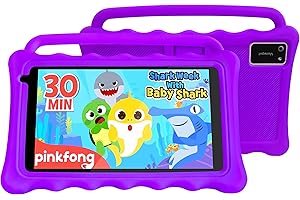 ‎BYYBUO BYYBUO 7 Kinder Tablet ab 3 Jahren, 1920x1200 Full HD Display 7 Zoll Tablet für Kinder, WiFi 2+32 GB Kindersicherungsmodus Kids Tablet mit kinderfreundlicher Hülle für Kids Edition (Purlple)