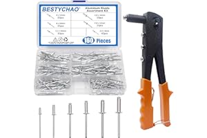 BESTYCHAO Assortiment de 160 rivets aveugles avec pince à riveter professionnelle