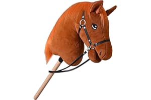 Imperial Riding KL10125004 Horse „IRH Free Spirit“ Steckenpferd mit Zaumzeug & Zügeln, Stockpferd für Hobby Horsing, Fuchs, Tinta Unita, Colore Volpe, Normale, KL10125004-8028-1SIZE