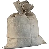 Windhager Jute Sack Jute-Beutel Stoff-Beutel Winterschutz Kartoffel-Sack, Deko-Beutel, Natur, 100 x 110 cm, 06389