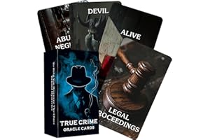 BAIYOOBAI Cartas de oráculo de pistas de crimen verdadero, mazo de oráculo de conspiración, 80 cartas de oráculo para principiantes, juguetes de adivinación