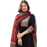 Amayra Women's Pure Cotton A-Line Kurta Set with Palazzo Pants & Dupatta|Ethnic wear|Kurti Suit Set for Women