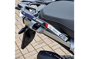 Resin Bike Adhesivos de Moto Compatibles con BMW R 1250 GS Trophy 2021-2024. Protecciones Agarraderas de Pasajero de Choques y Arañazos de Moto. Adhesivo 3D Resinado - Made in Italy