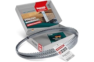 QUALITÄT AUS DEUTSCHLAND BAYERWALD WERKZEUGE Bayerwald - Lama per sega a nastro, in acciaio temprato, 1490 x 6 x 0,4 x 4, per tutti i tipi di legno/sega a nastro, adatta per Scheppach e molto altro ancora.