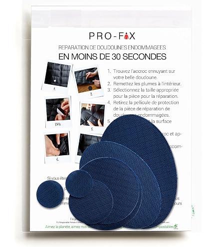 Kit De Réparation Pour Doudoune PRO FIX – 7 Patches Auto-adhésifs, Imperméables, Ripstop, Marron Foncé – UK