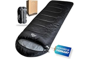 EXPLORER® EF-200 XXL Deckenschlafsack -18°C +3°C [400GSM] Schlafsack Gäste Decke 3-4 Jahreszeiten 220 x 80 cm Winter Erwachsene ideal für Outdoor, Camping, Trekking, Festival und Reisen PFC-frei