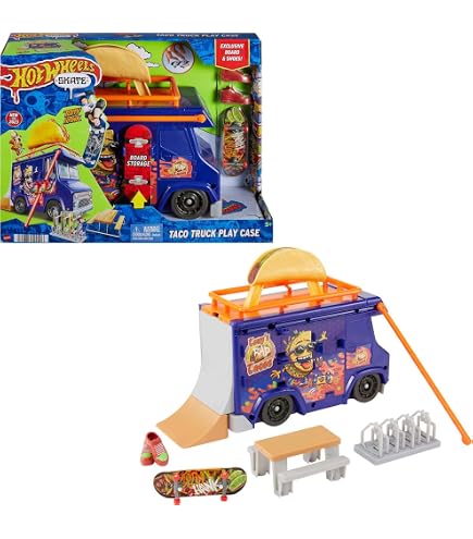 Set Skatepark Arcade Hot Wheels HMJ98 - Avec Planche Tony Hawk, Pièces Modulables