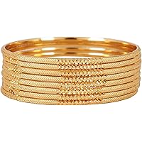 Shining Diva Fashion Latest One Gram Gold Plated Set of 8 Traditional Bangles for Women and Girls