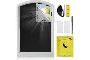 LYLIDIA Tela Oscurecedora 200x145cm Cortina Portátil Tela Opaca para Ventanas Estores Opacos sin Taladrar para Ventana Aislamiento Térmico Estor Enrollable Blackout Oscuridad Total para Dormitorio