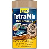Tetra Min Mini Granules Small Ornamental Fish Food, 100 ml | Fine Grain | Balanced Blend | Healthy Fish and Clear Water
