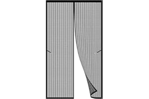 DOGUO Kit Zanzariera Per Finestra Grande 130 x 300 cm Tenda Totalmente Magnetica Non Richiede Perforazione Tenda Anti Zanzare Insetti Zanzariera Porta Finestra, Nero