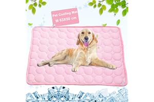 PEJOYE Galaxer Manta Perro Manta Refrescante Perro Seda de Hielo Manta Mascota Disipa el Calor de Tu Mascota Mantenlos Frescos en el Cálido Clima de Verano (M 63 * 50cm)