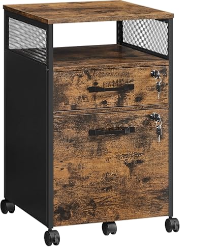 Armoire De Classement Mobile à 4 Tiroirs - Verrouillable - Avec Roulettes - Format A4 - Blanc