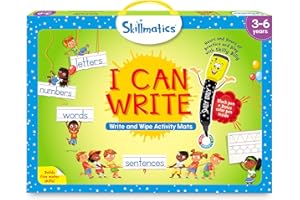 Skillmatics I Can Write - Reusable Preschool Learning Activities, Educational Toy and Game, Back to School Supplies, Gifts for Students, Kids, Toddlers Ages 3, 4, 5, 6