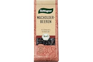 ‎BIOWAGNER BioWagner - Bio Wacholderbeeren | ideal zu Wild, Sauerbraten oder Sauerkraut | naturbelassene Bio-Zutaten | recyclebare Verpackung | 30 g