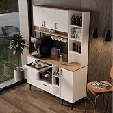 MEZZA SET 5260-5261 COFFEMATE Kahve K&ouml;şesi &Ccedil;ok Ama&ccedil;lı Dolap Kiler Mutfak Dolabı Sepet Beyaz