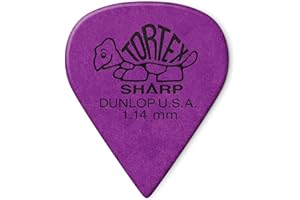 JIM DUNLOP Dunlop 412 Plektren TORTEX SHARP violett 1.14 mm