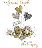 Piccadilly Greetings Biglietto Di Auguri Per Anniversario "To A Special Couple", Con Busta, Design Api, Dimensioni 20,3x15,2 Cm, Fatto Nel Regno Unito