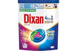 Dixan Discs Color, Detersivo Lavatrice in Capsule, 45 capsule (lavaggi)