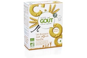 Good Goût Biscuits Tout Ronds à la Vanille Dès 10mois, Bio, 80g