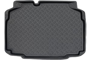 M MOTOS Mata bagażnikowa z PE pasuje do Skoda Kamiq od 2019 Zwiększ komfort podróży dzięki wytrzymałej macie bagażnikowej - mata do bagażnika na każdą pogodę, ochrona przed zabrudzeniami