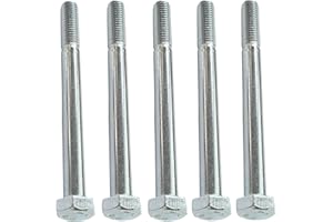 AERZETIX - C47515 - Juego de 5 piezas - Pernos M8x90 con rosca parcial - cabeza hexagonal - Ø8x90mm - DIN 931 - clase 8.8 - acero cincado - bricolaje - herramientas de montaje/ferretería