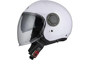 NZI Casco de Moto Jet Ringway Duo Helmet, Unisex Adulto
