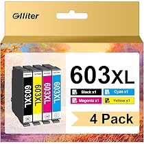Glliter 603XL Druckerpatronen für Epson 603 Multipack für Epson ...