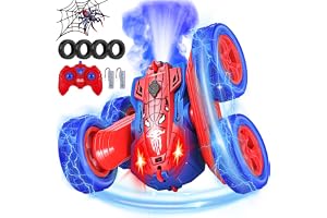Spider Fjärrstyrd bil, 2,4 GHz, 360° roterande monstertruck, present till barn i åldrarna 4–8 år, 4x4, radiostyrd stuntbil, l