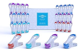 THE BARKWORTH & HATHAWAY COLLECTION Clothes Pegs for Washing Line | Strong Premium Soft Grip Laundry Peg. | Extra Strong Ideal for Washing Lines Airier & Rotary Dryer | No Metal Rust Proof (Collection of 60)