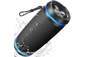 W-KING Głośnik Bluetooth, 36W PEAK Przenośny Głośnik Bluetooth Wodoodpornością IPX6, 360° HD Surround Sound/V5.4/DSP/24-Godzinnym Czasem Odtwarzania/AUX, do Domu, na kemping, na Imprezę