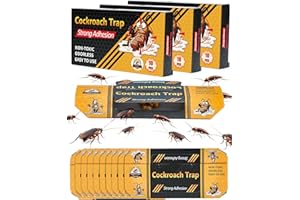 LAOYE 30 Trappole per Scarafaggi e Blatte Non Tossiche e Insapori, per Catturare ed Eliminare gli Insetti in Casa: Ideali per Cucina, Bagno, Camera da Letto, Ufficio e per Proteggere la Tua Famiglia