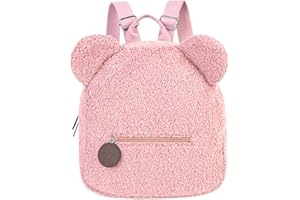 Aomig Cartable Scolaire Maternelle Sac à Dos Mignon Bagages Enfant Sac à Dos, Cadeau Bebe Mini Sac à Dos Teddy, Sac D'école avec un Joli Dessin D'animal, Sac à Dos Bébé Crèche
