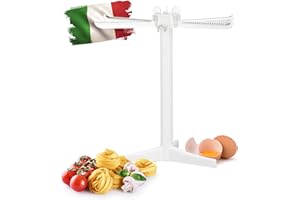 Relaxdays Séchoir à pâtes blanc avec 6 bras en plastique pour pâtes fraîches spaghetti HxlxP: 31 x 31 x 31 cm, blanc