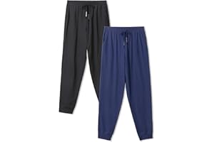 DAVID ARCHY Men's Pyjamas Lounge Pants Men's Loungewear, Breathable and Comfortable Loungewear Bottoms