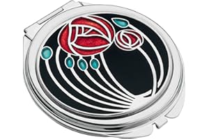 CELTIC LANDS Compact Mirror in Mackintosh Two Roses Design