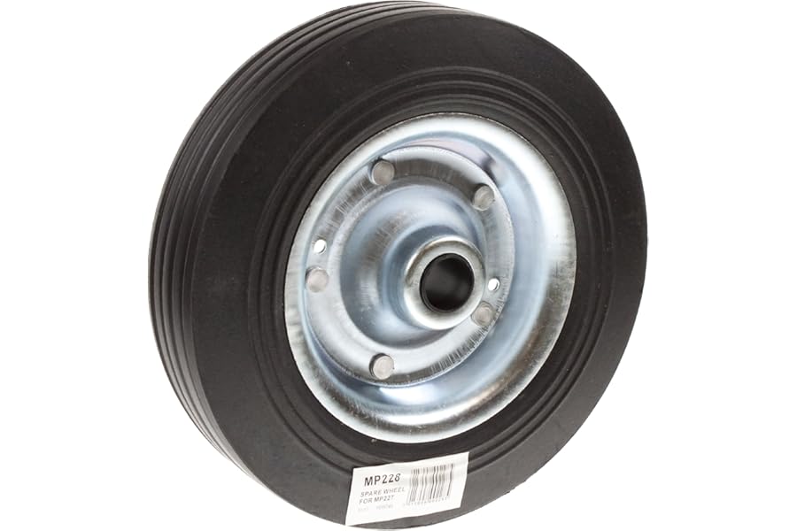 Maypole 200 mm Replacement Steel Wheel For Jockey Wheels Tyre Width 48mm, Diameter 200mm, 300kg Max Static Load
