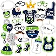 Party Propz Baby Shower Props for Photoshoot- 26Pcs | Baby Shower Decoration Items | Photoshoot Props for Baby Boy | Mom to Be Baby Photoshoot Accessories | Maternity Photoshoot Props for Baby Shower