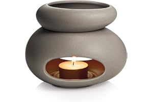 Tescoma Duftlampe FANCY HOME, Stones, Keramik, grau, 14.4 x 13 x 12 cm