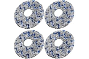 ODASHEN Lot de 4 chiffons lavables pour aspirateur Ecovacs Deebot X1 OMNI T10 Turbo/aspirateur