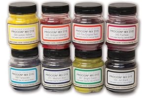Jacquard Procion Mx Dye Cold Water Dying Set PMX108s 8 Colours