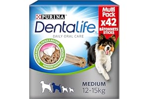 DENTALIFE Medium - Multipack - 42 dolcetti da masticare per cani di taglia media - 966 g - igiene orale quotidiana