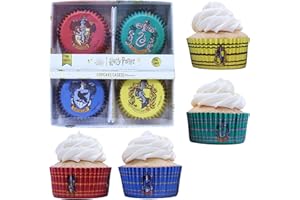 PME Harry Potter Pirottini rivestiti in Alluminio, set 60, Case di Hogwarts