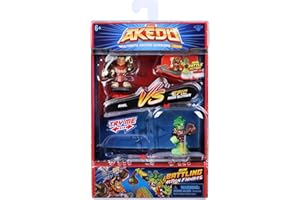 Giochi Preziosi Akedo Axel VS Epic Miss Slither, Jeu Complet pour Commencer la Bataille, 2 Guerriers Akedo et 2 contrôleurs Inclus, pour Enfants à partir de 6 Ans, AKE01400, Multicolore