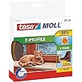 Tesa Moll E-Profile Seal - Gomma Sigillante per L'Isolamento degli Spazi tra Porte e Finestre - Marrone - 25 m x 9 mm x 4 mm