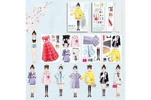 DOANDCAN Magnetic Dress Up Baby Paper Dolls, Magnetic Princess Dress Up Paper Doll Set, Magnet Dress Up Games for 3+ Year Old Girls Toddler (G)